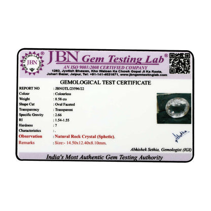 Rock Crystal (Spathik) 8.58 Carat