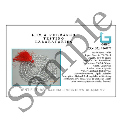 Rock Crystal (Spathik) Mala (Plain)