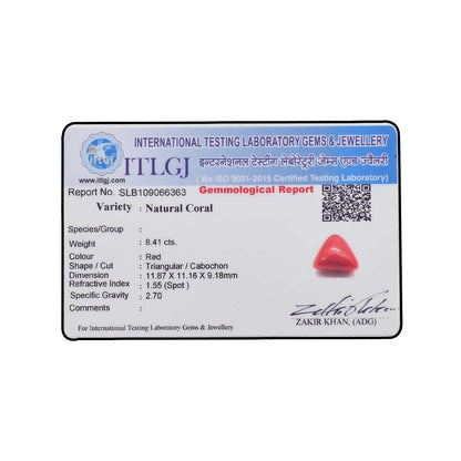 Red Coral (Moonga) - 8.41 Carat