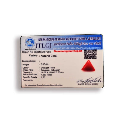 Red Coral (Moonga) Carat 3.67
