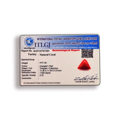 Red Coral (Moonga) Carat 4.41