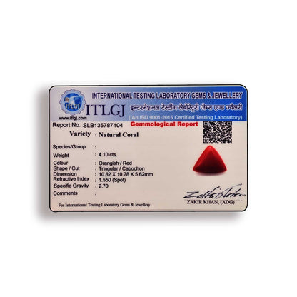 Red Coral (Moonga) Carat 4.1