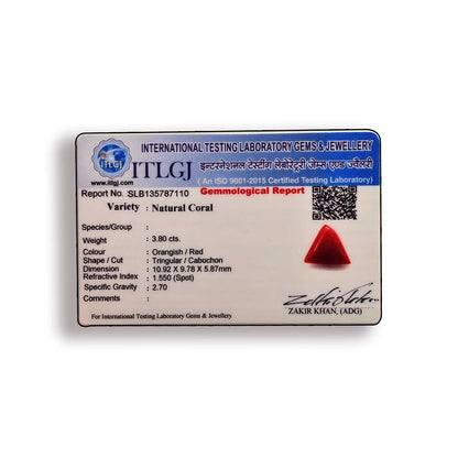 Red Coral (Moonga) Carat 3.8