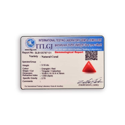 Red Coral (Moonga) Carat 3.1