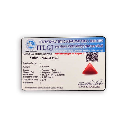 Red Coral (Moonga) Carat 4.54