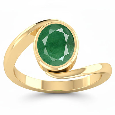 Emerald Gold Wave Ring (RG7)