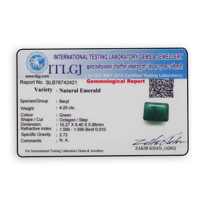 Brazil Emerald (Panna) - 4.2 Carat