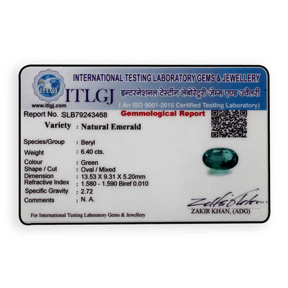 Zambian Emerald (Panna) - 6.4 Carat