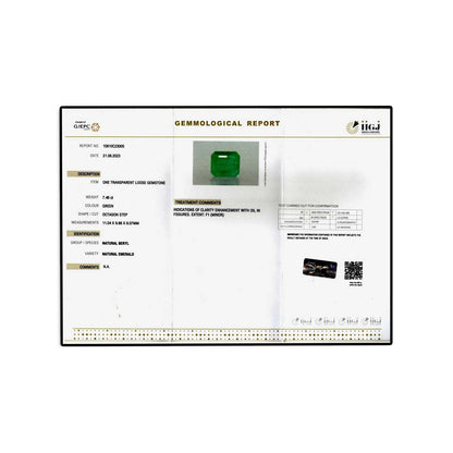 Zambian Emerald (Panna) - 7.46 Carat