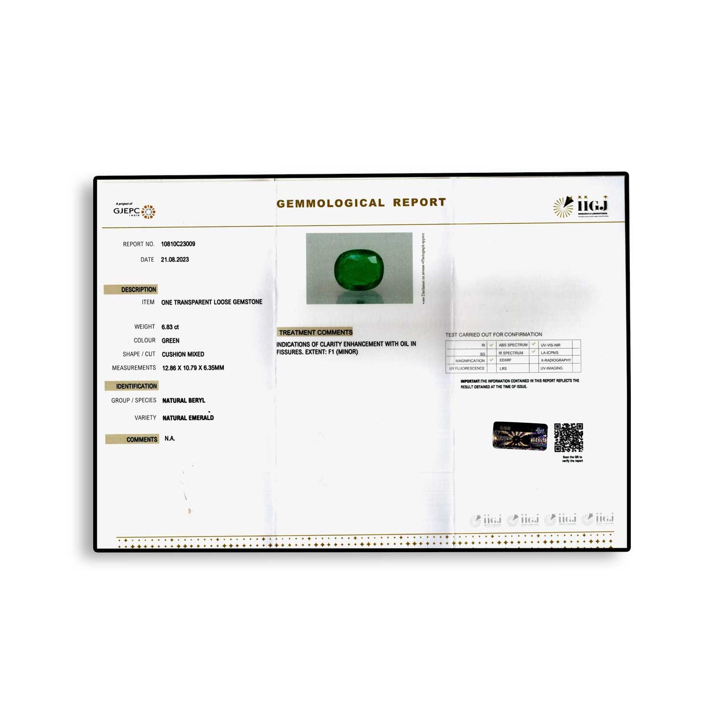 Zambian Emerald (Panna) - 6.83 Carat