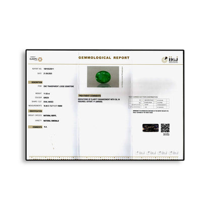 Zambian Emerald (Panna) - 11.53 Carat