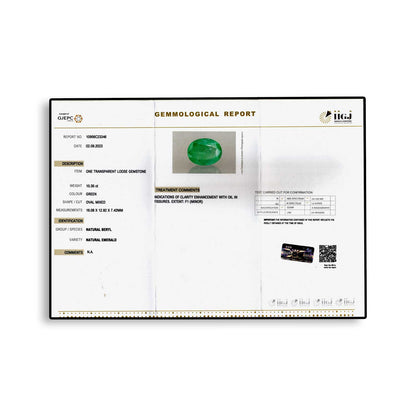 Zambian Emerald (Panna) - 10.35 Carat