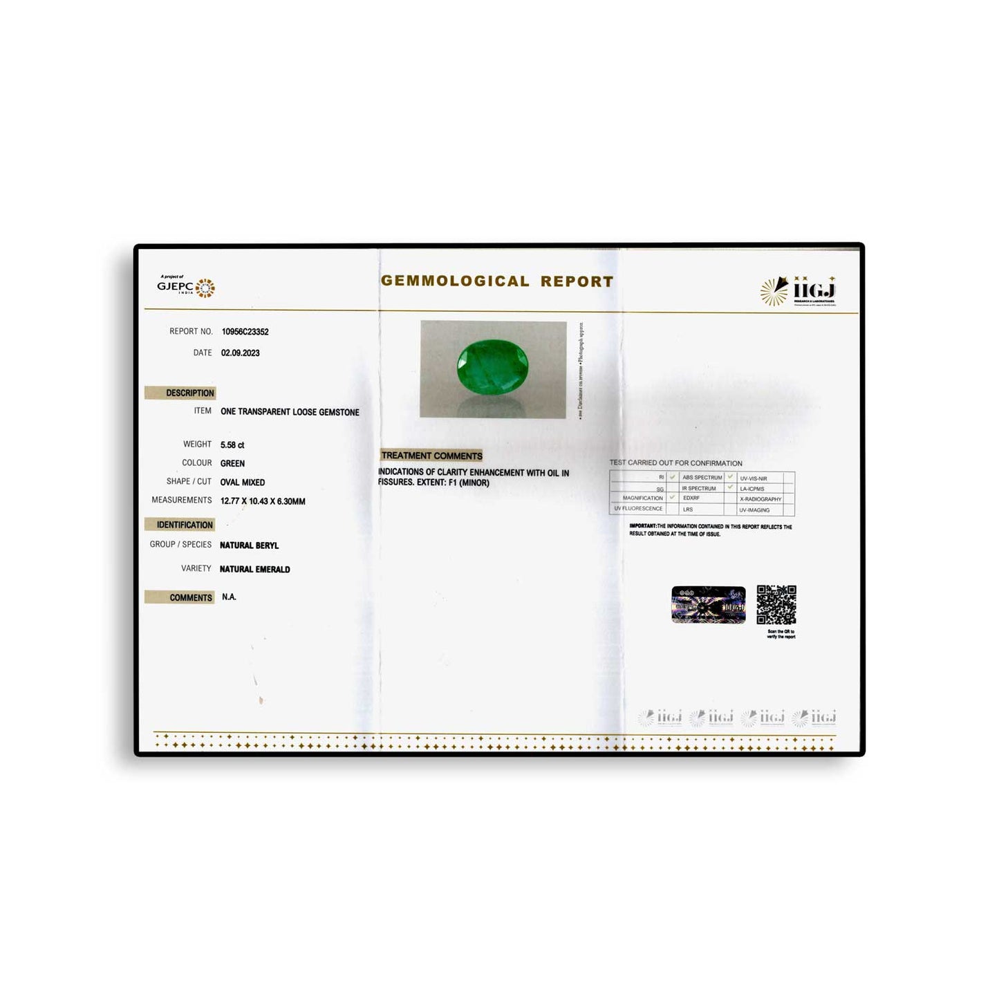 Zambian Emerald (Panna) - 5.58 Carat