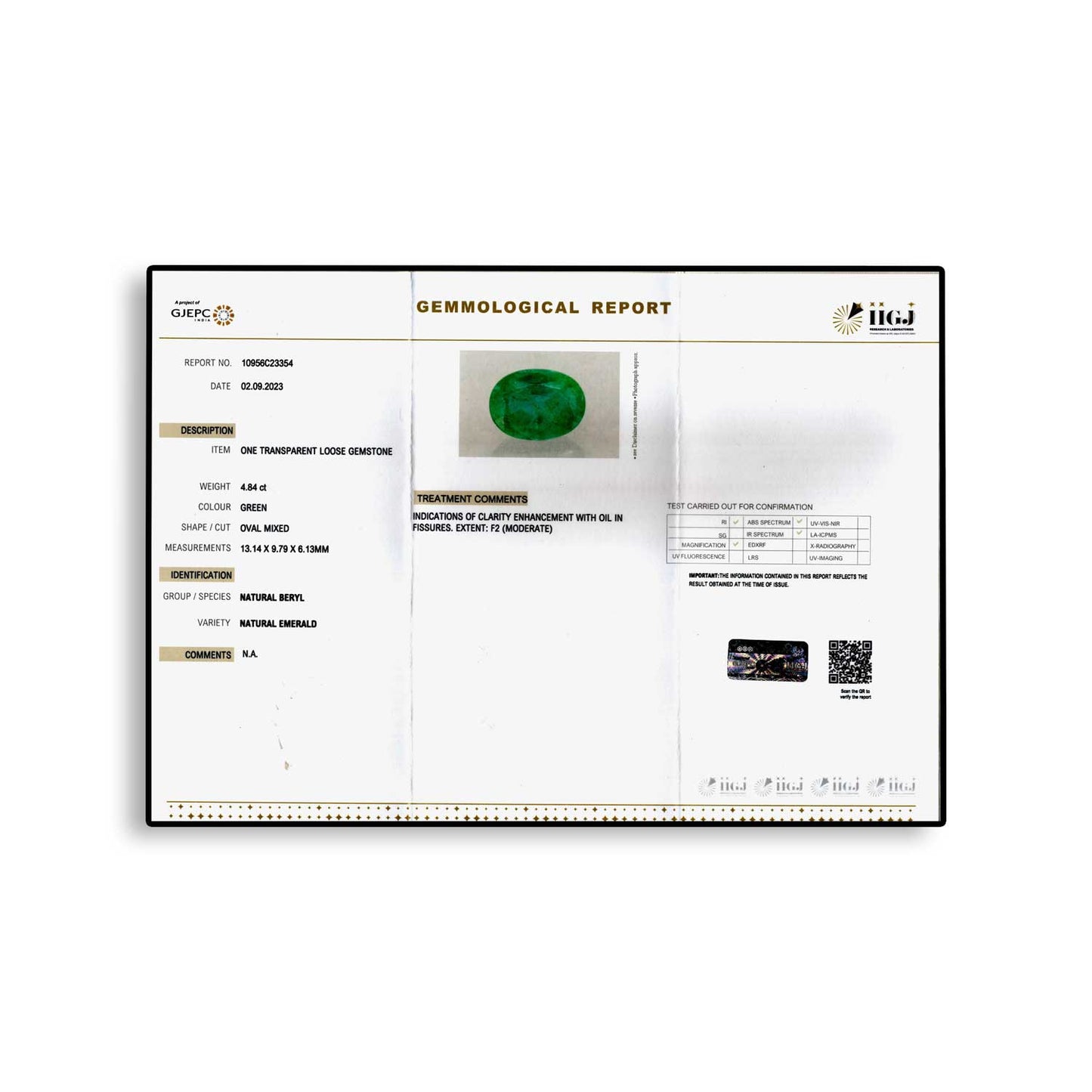 Zambian Emerald (Panna) - 4.84 Carat