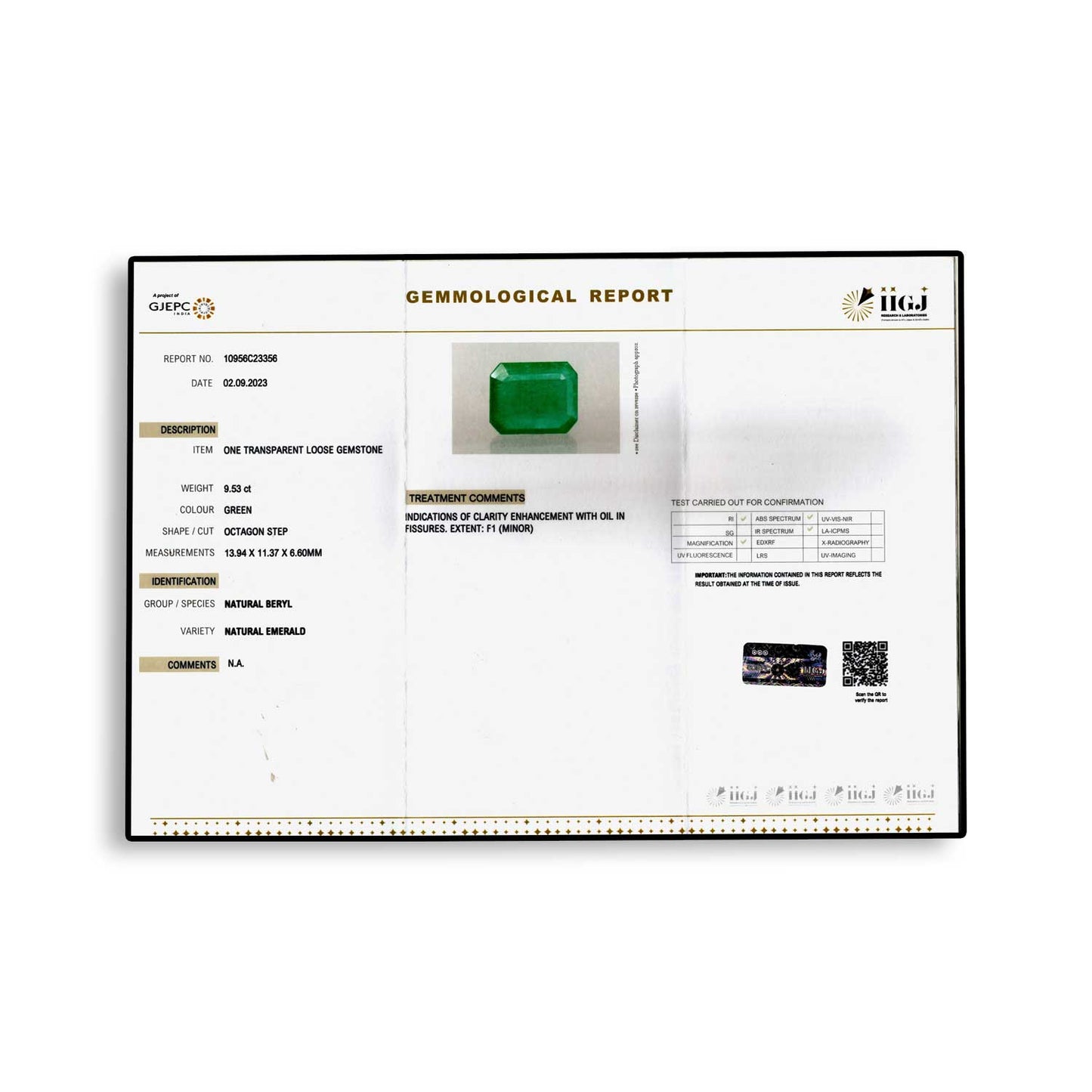 Zambian Emerald (Panna) - 9.53 Carat