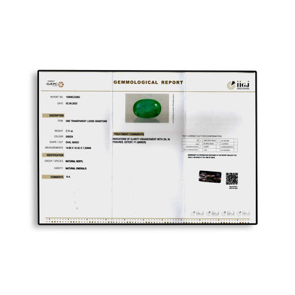 Zambian Emerald (Panna) - 7.71 Carat