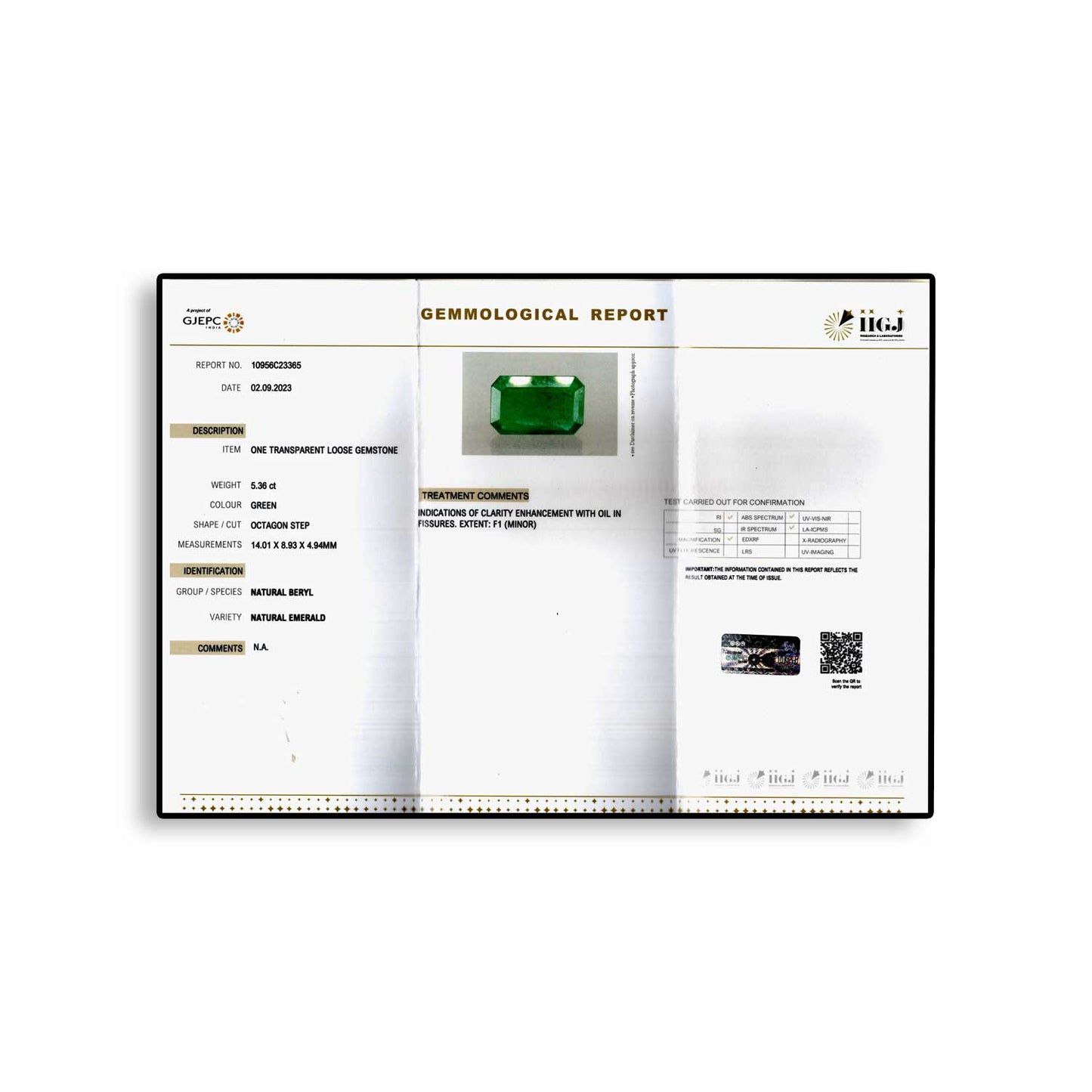 Zambian Emerald (Panna) - 5.36 Carat