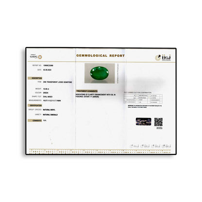 Zambian Emerald (Panna) - 10.58 Carat