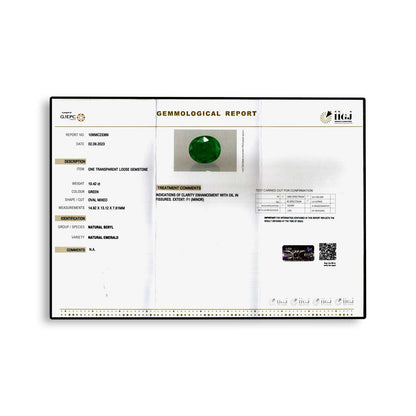 Zambian Emerald (Panna) - 10.42 Carat