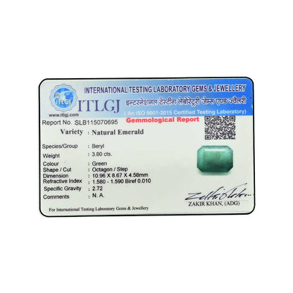 Zambian Emerald (Panna) - 3.8 Carat