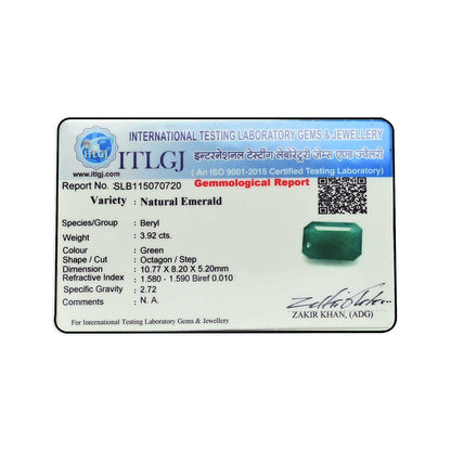 Zambian Emerald (Panna) - 3.92 Carat