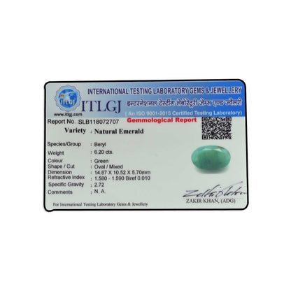 Brazil Emerald (Panna) - 6.2 Carat