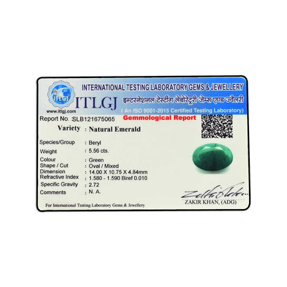 Brazil Emerald (Panna) - 5.56 Carat