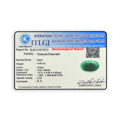 Brazil Emerald (Panna) - 4.49 Carat