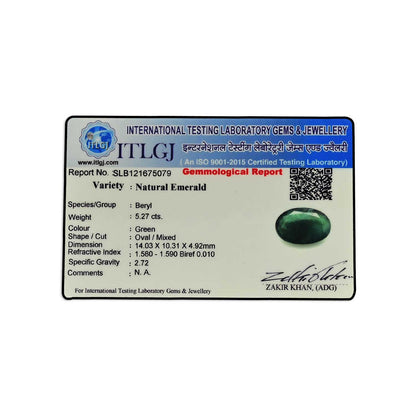Brazil Emerald (Panna) - 5.27 Carat