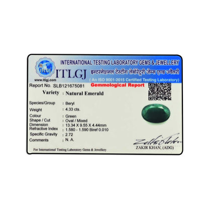 Brazil Emerald (Panna) - 4.33 Carat