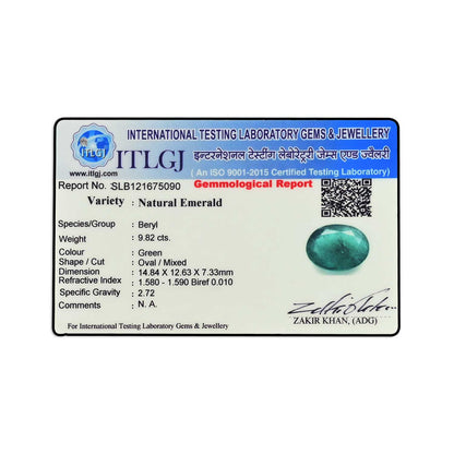 Zambian Emerald (Panna) - 9.82 Carat