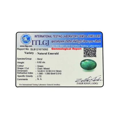 Zambian Emerald (Panna) - 8.82 Carat