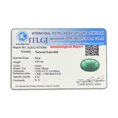 Zambian Emerald (Panna) - 4.05 Carat