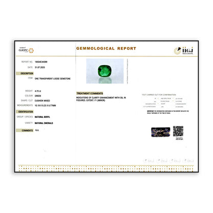 Zambian Emerald (Panna) 4.7 Carat
