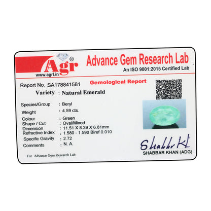 Zambian Emerald (Panna) - 4.59 Carat
