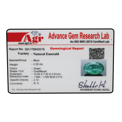 Zambian Emerald (Panna) - 2.26 Carat