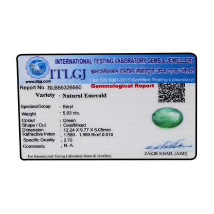 Brazil Emerald (Panna) - 5.03 Carat