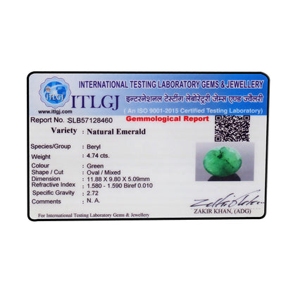 Brazil Emerald (Panna) - 4.74 Carat