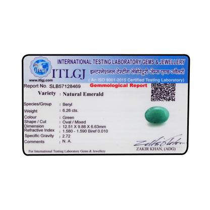 Brazil Emerald (Panna) - 6.26 Carat
