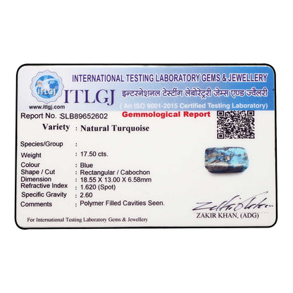Irani Turquoise (Firoza) 17.5 Carat