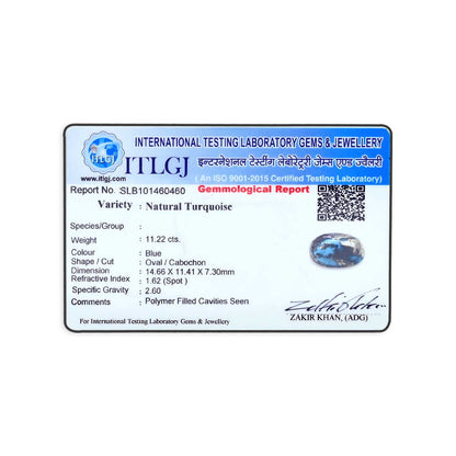 Irani Turquoise (Firoza) 11.22 Carat