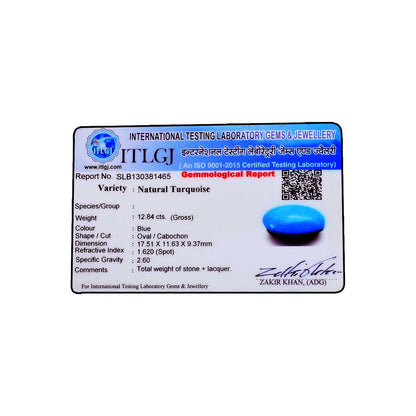 Arizona Turquoise (Firoza) 12.84 Carat