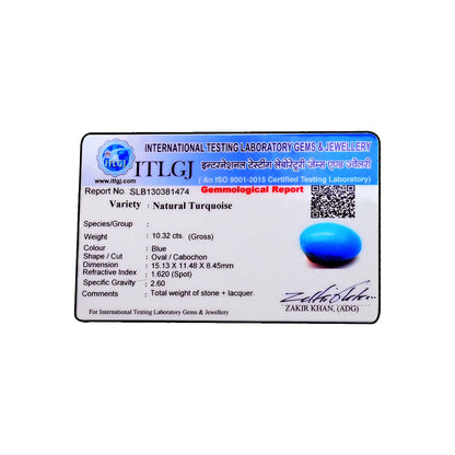 Arizona Turquoise (Firoza) 10.32 Carat