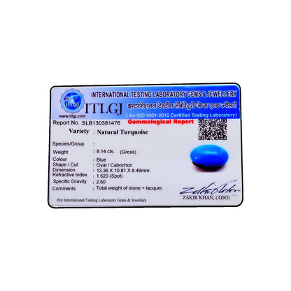Arizona Turquoise (Firoza) 8.14 Carat