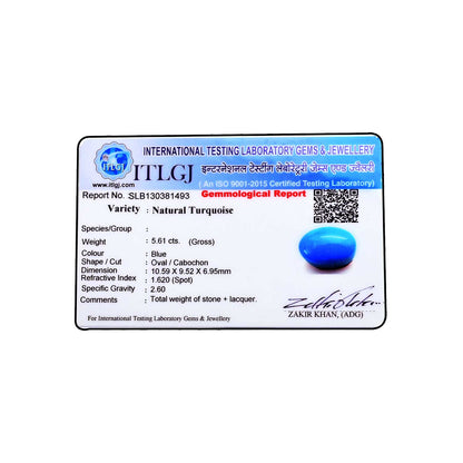 Arizona Turquoise (Firoza) 5.61 Carat