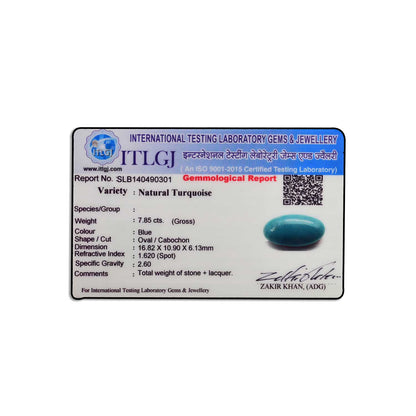 Arizona Turquoise (Firoza) 7.85 Carat