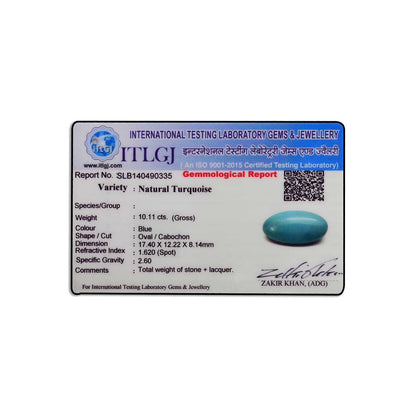 Arizona Turquoise (Firoza) 10.11 Carat