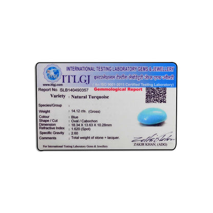 Arizona Turquoise (Firoza) 14.12 Carat