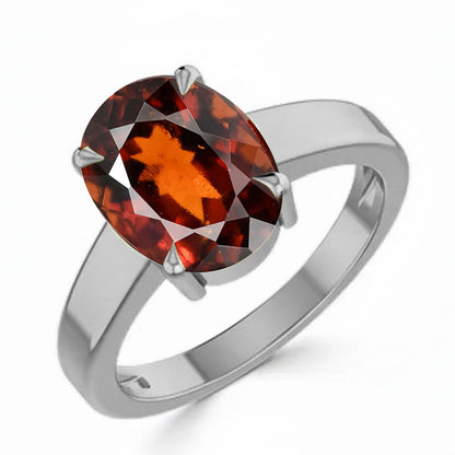 Gomed (Special Quality) Silver Classic Solitaire Ring (R2)