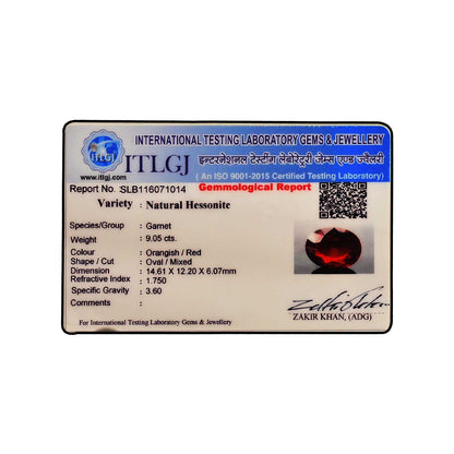 Hessonite (Gomed) - 9.05 Carat
